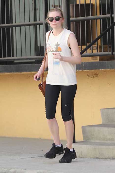 Kirsten Dunst in her workout gear