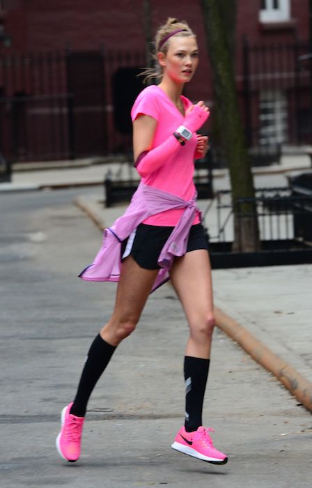 Karlie Kloss running
