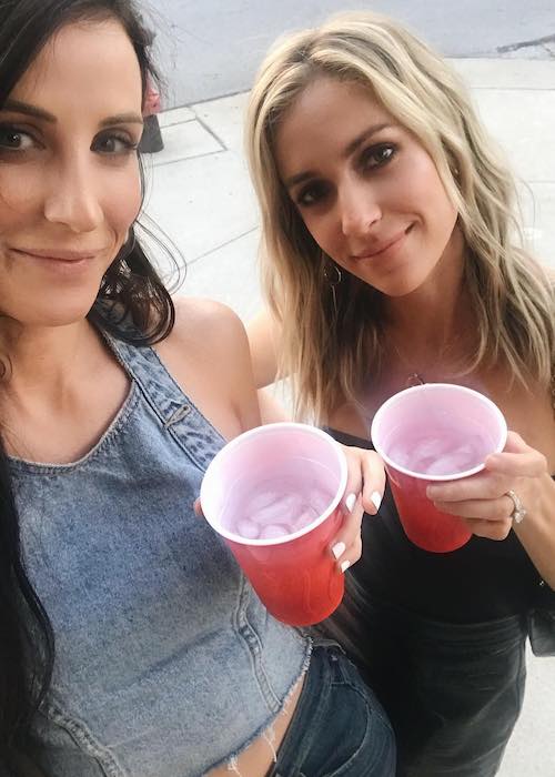 Kristin Cavallari with stylist Kelly Henderson (Left) in August 2018