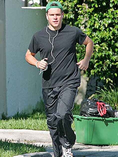 Matt Damon running