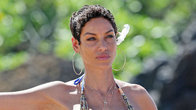 Nicole Murphy in bikini in 2014 Maui in Hawaii