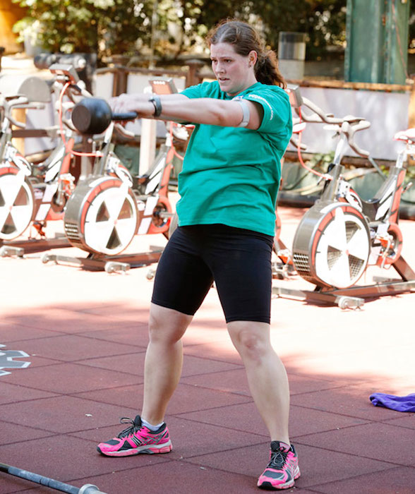 Rachel Frederickson exercising