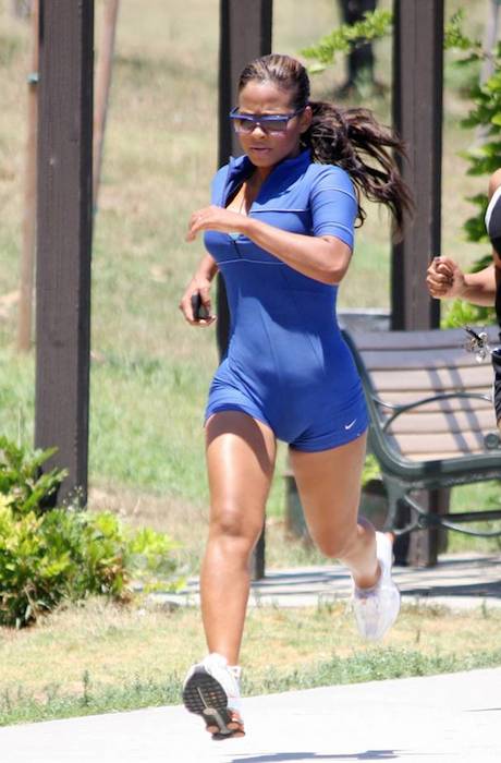 Christina Milian running