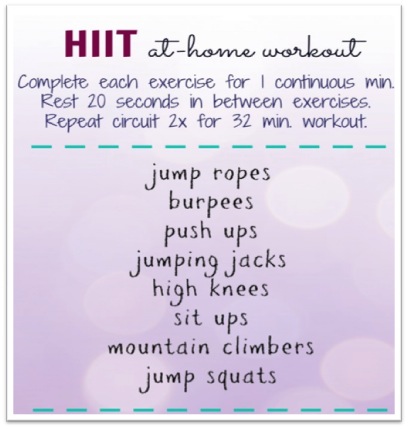 HIIT as a home workout