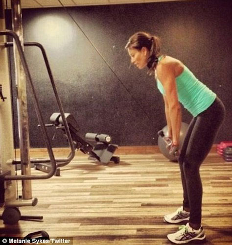 Melanie Sykes gym workout