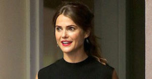 Keri Russell leaving her home in Brooklyn