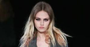 Charlotte Free showing Saint Laurent 2014 Fall / Winter Collection.