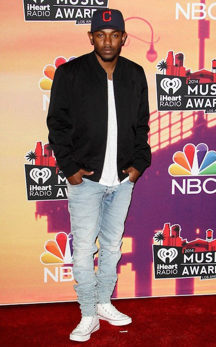 Kendrick Lamar during 2014 iHeart Radio Music Awards.