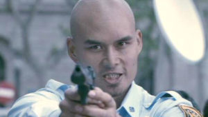 Khan Bonfils in a still from "Body Armour."