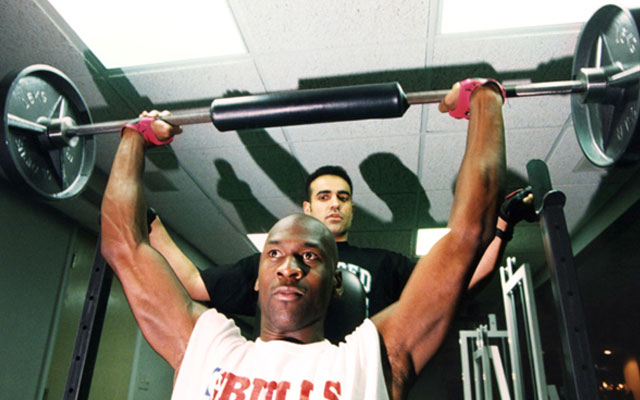 Michael training with Tim