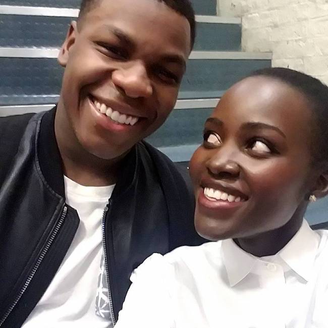 Lupita Nyong'o with John Boyega in May 2017