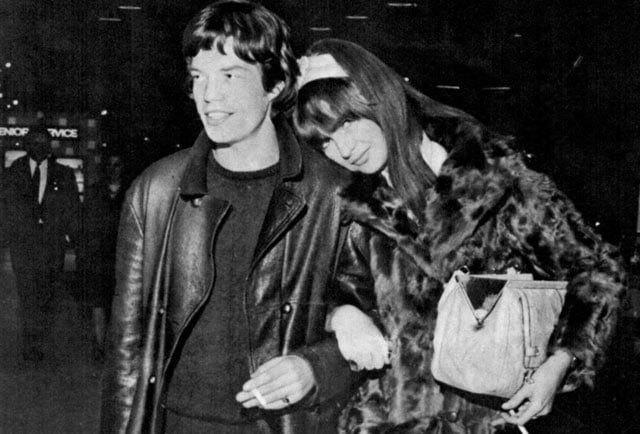 Mick Jagger and Chrissie Shrimpton