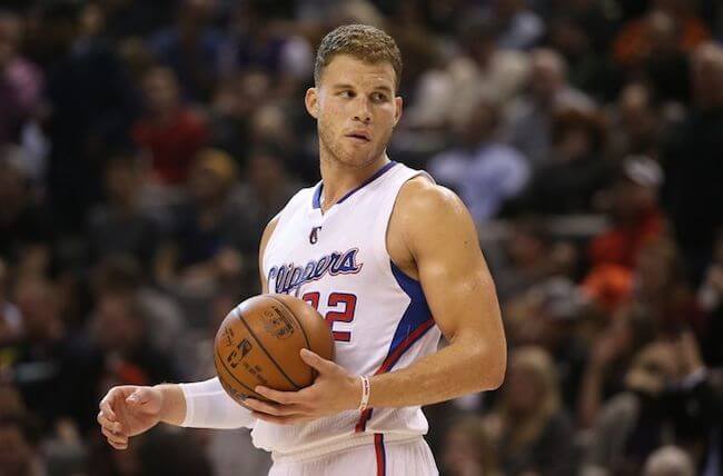 Blake Griffin during a NBA game of Los Angeles Clippers against Toronto Raptors