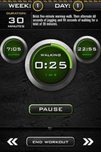 Couch to 5k fitness app