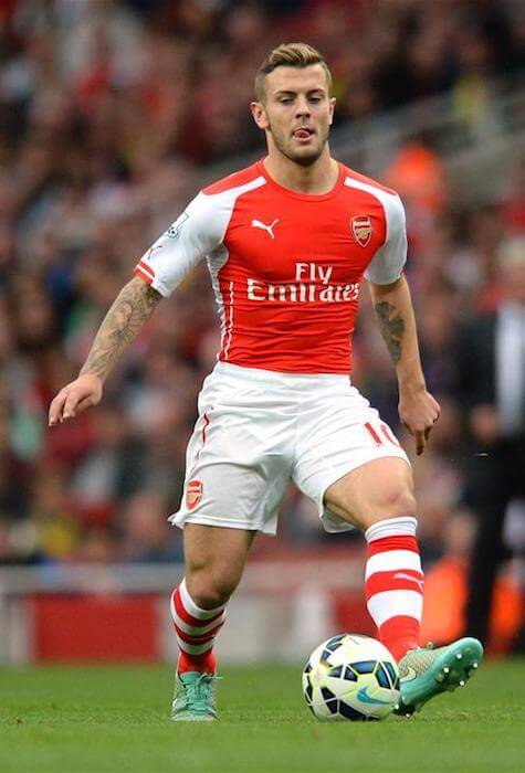 Jack Wilshere playing a shot