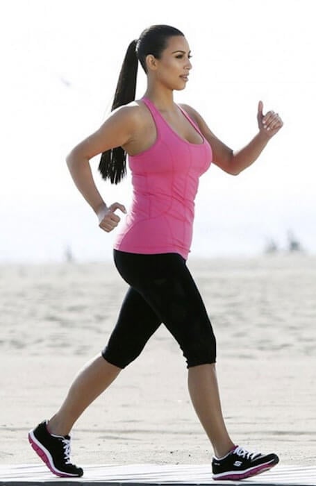 Kim Kardashian workout