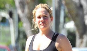 Cacee Cobb's baby bump