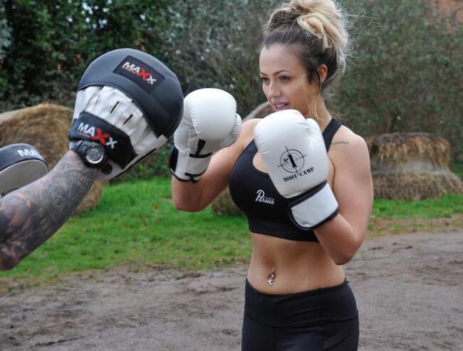 Charlotte Crosby boxing workout