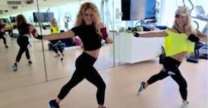 Shakira workout with Anna Kaiser 2015