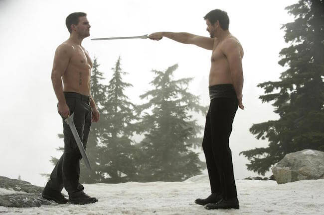 Stephen Amell face off