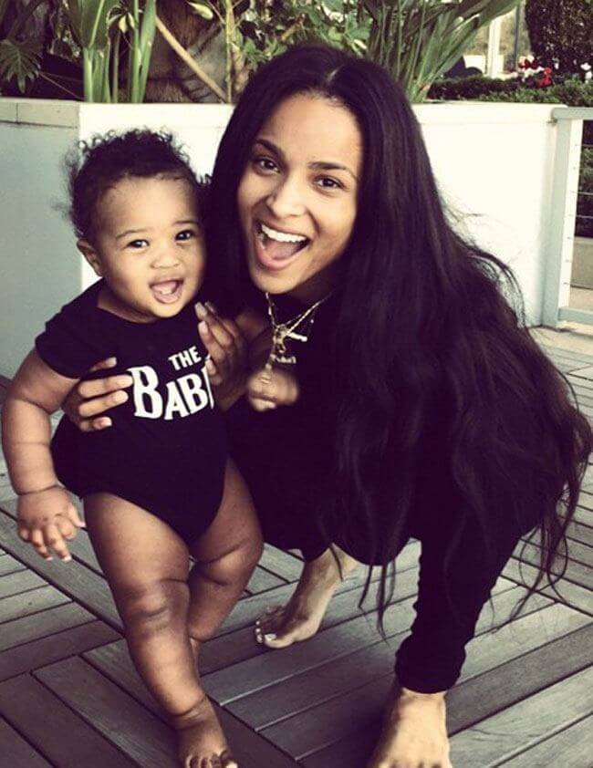 Ciara with son Future Zahir Wilburn