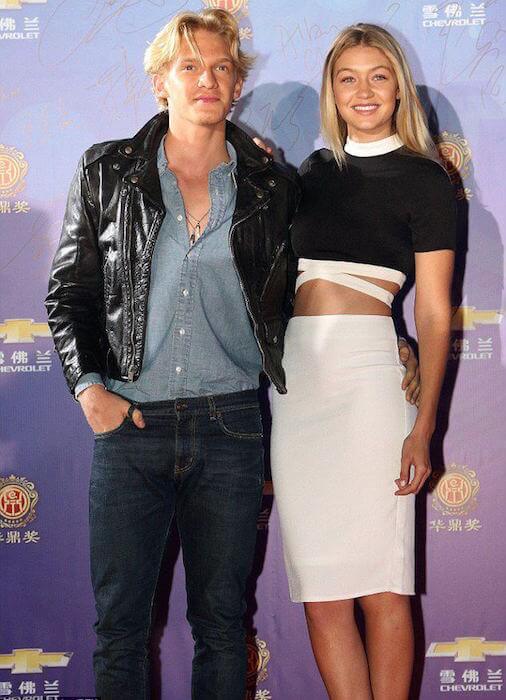Gigi Hadid with her ex-boyfriend, Cody Simpson