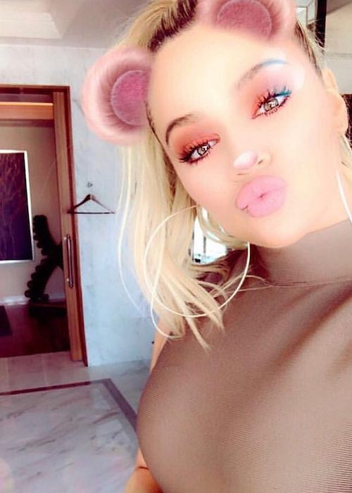 Khloe Kardashian in a February 2018 selfie