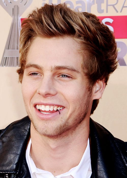 Luke Hemmings of 5 Seconds of Summer during the 2015 iHeartRadio Music Awards in Los Angeles, California