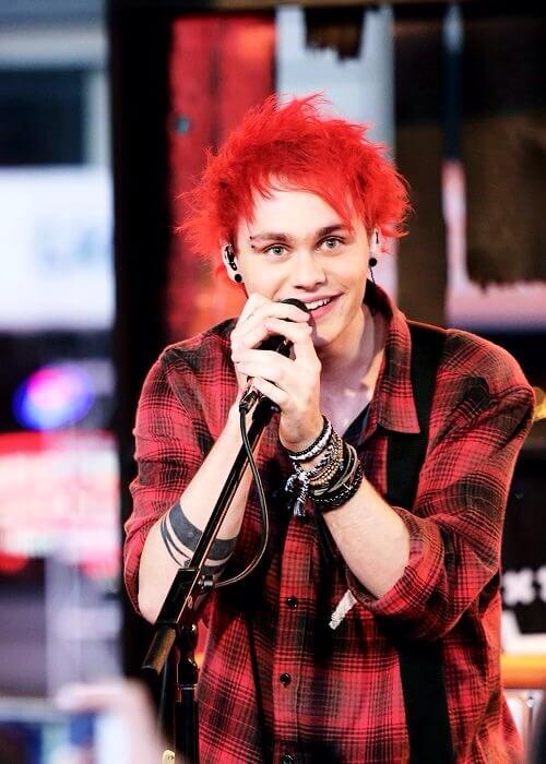 Michael Clifford in red hair
