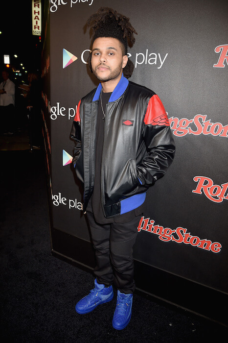 The Weeknd en el evento de la Semana de los Grammy de Rolling Stone y Google Play en febrero de 2015