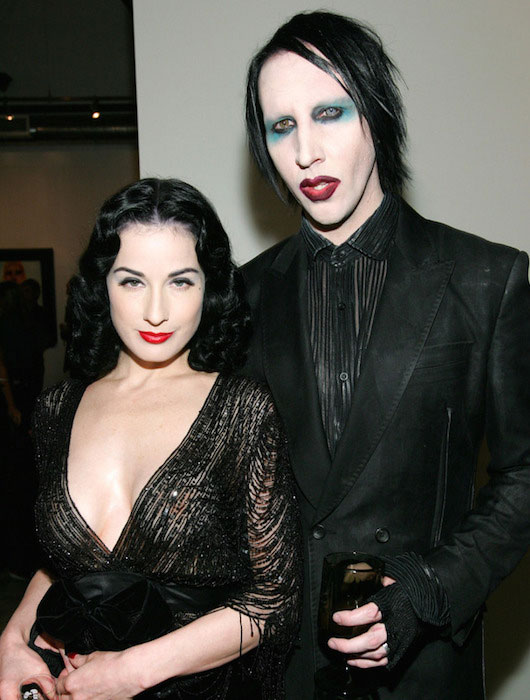 Dita Von Teese and Marilyn Manson