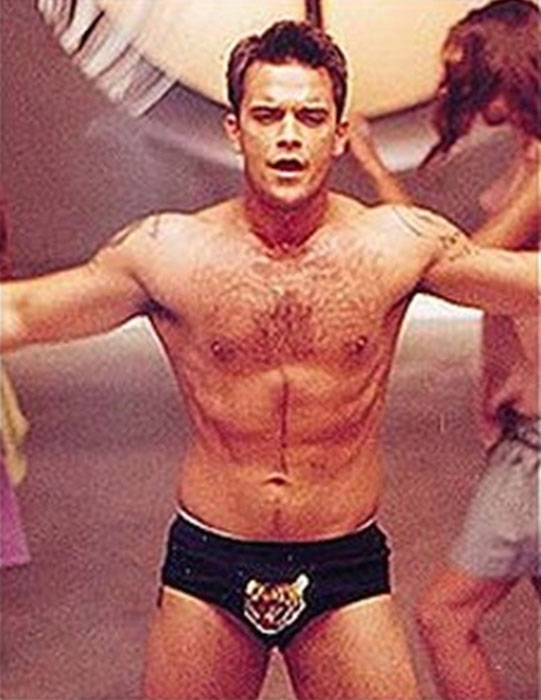 Robbie Williams body at display.