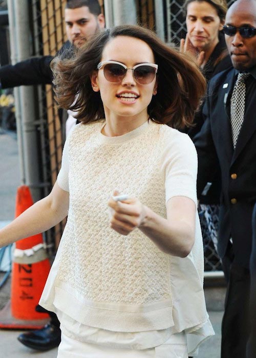 Daisy Ridley at Jimmy Kimmel Live Show in November 2015