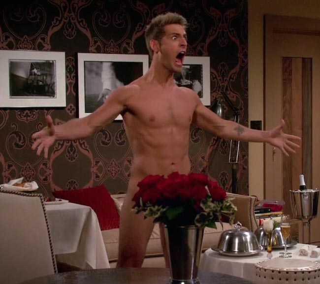 Jean-Luc Bilodeau’s shirtless body.