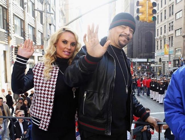 Coco Austin and Ice-T at America Salutes Four Legged Military Heroes during 2014 Veterans Day Parade on November 11, 2014 in NYC