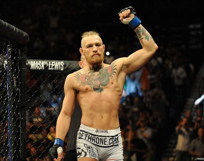 Conor McGregor at MMA UFC 178 fight with Dustin Poirier