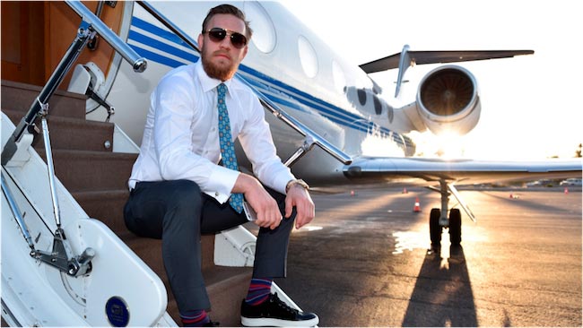 Conor McGregor looks dapper