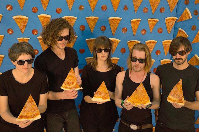 Macaulay Culkin (second from right) in The Pizza Underground