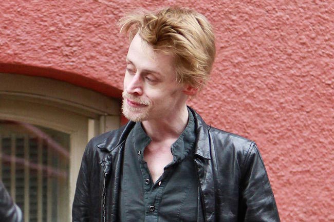 Macaulay Culkin looking in 2012