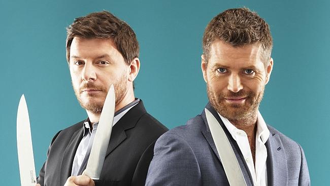 Manu Feildel and Pete Evans