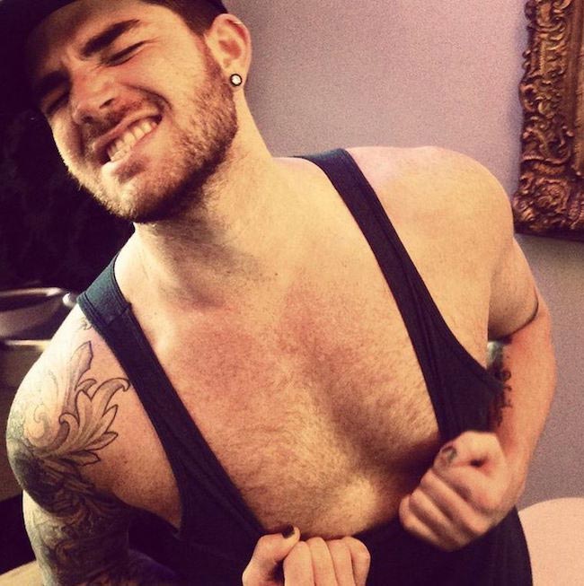 Adam Lambert shirtless body