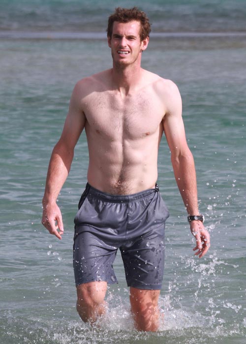 Andy Murray shirtless body