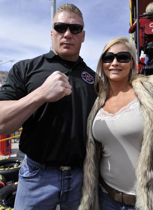 Brock Lesnar und Frau Zobel