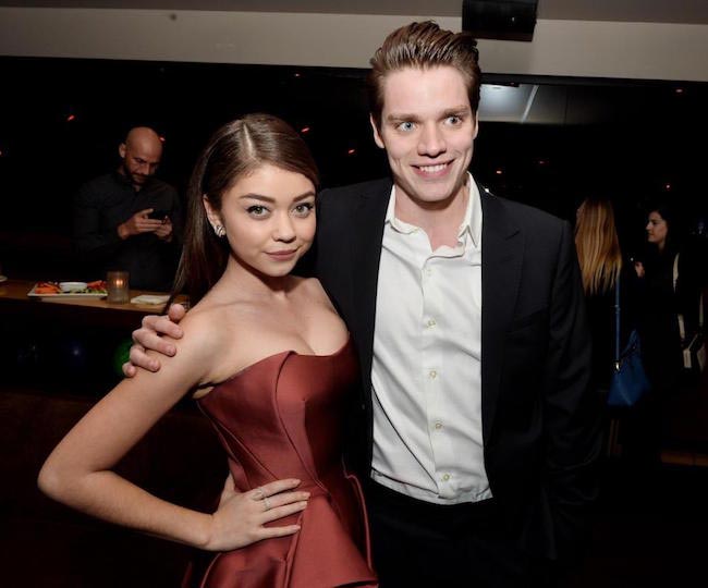 Dominic Sherwood and Sarah Hyland