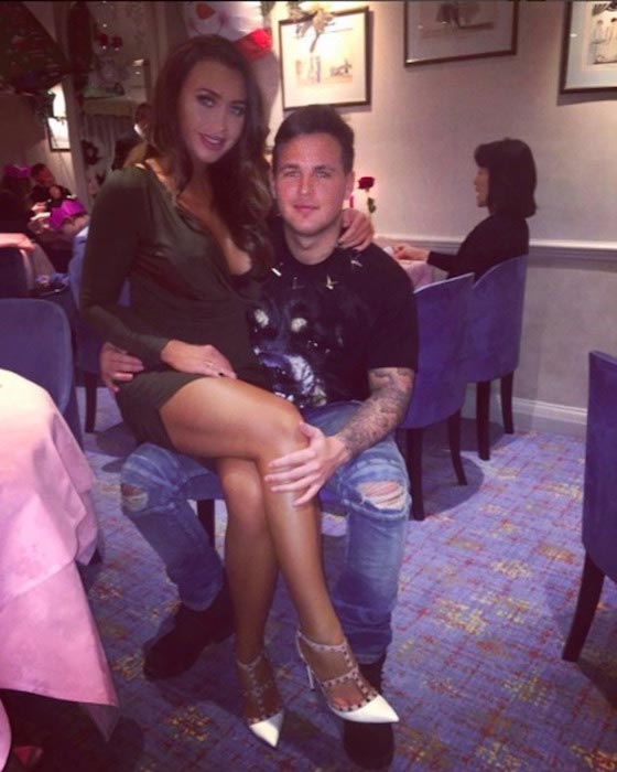 Lauren Goodger and boyfriend Jake McLean spend Christmas together on December 25, 2015