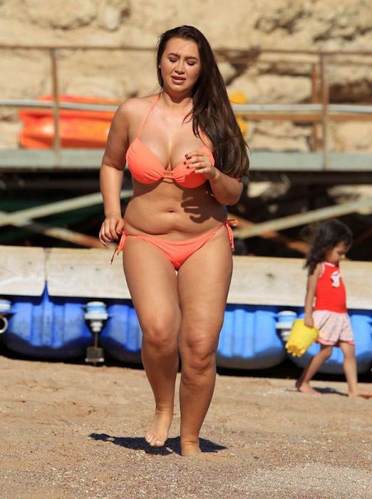 Lauren Goodger during a holiday in Egypt