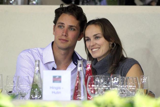 Martina Hingis and Thibault Hutin