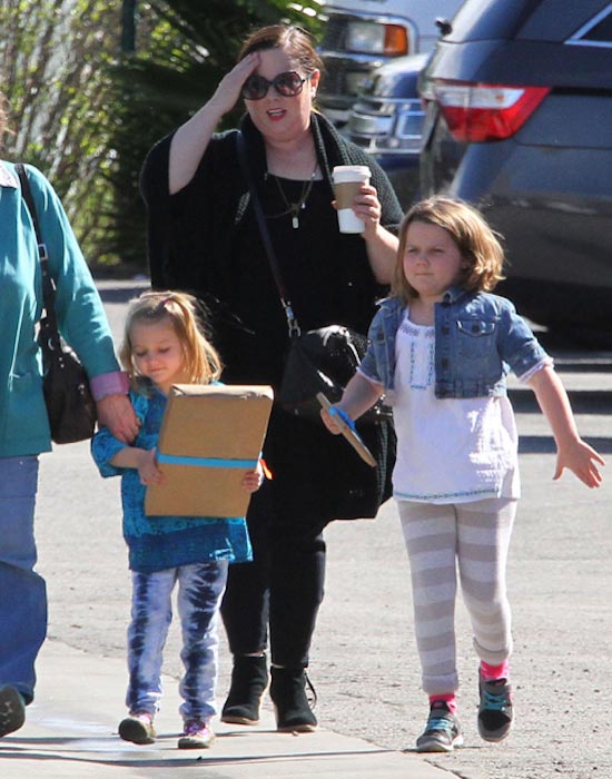 Melissa McCarthy with daughters