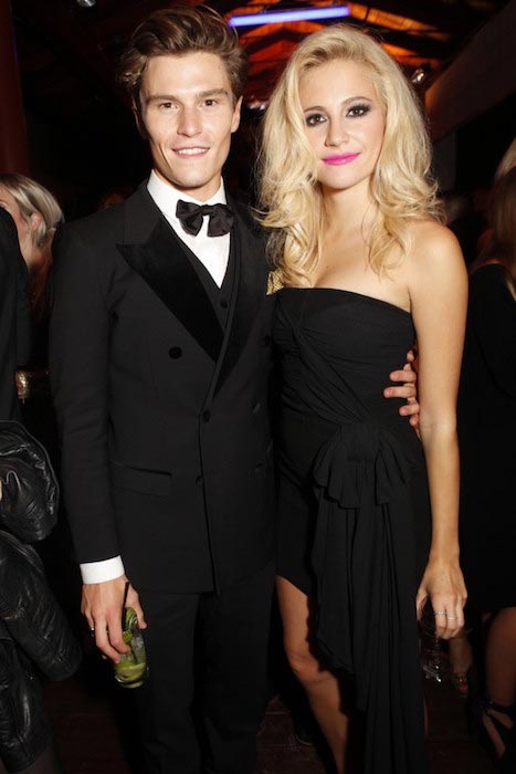 Oliver Cheshire and Pixie Lott at The GQ Men of the Year Awards 2014