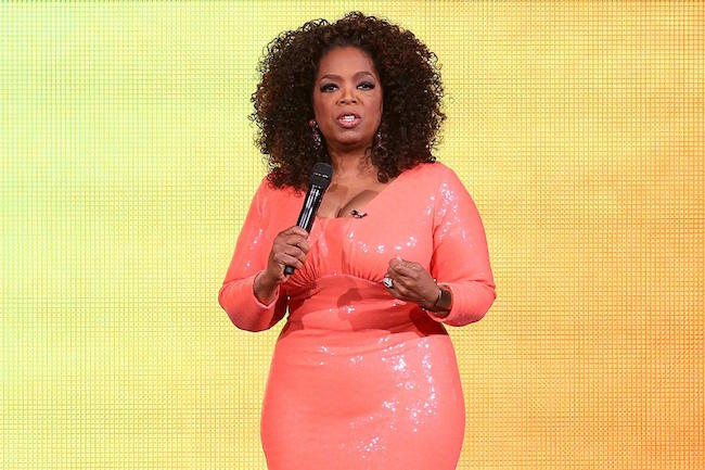 Oprah Winfrey talks on stage during her An Evening With Oprah tour on December 2, 2015 in Melbourne, Australia